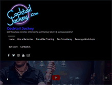 Tablet Screenshot of cocktailjockey.com